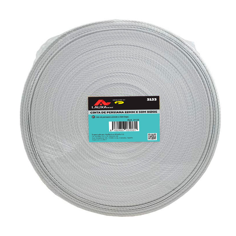 CINTA PERSIANA 14 MM 50 MTS GRIS 6429