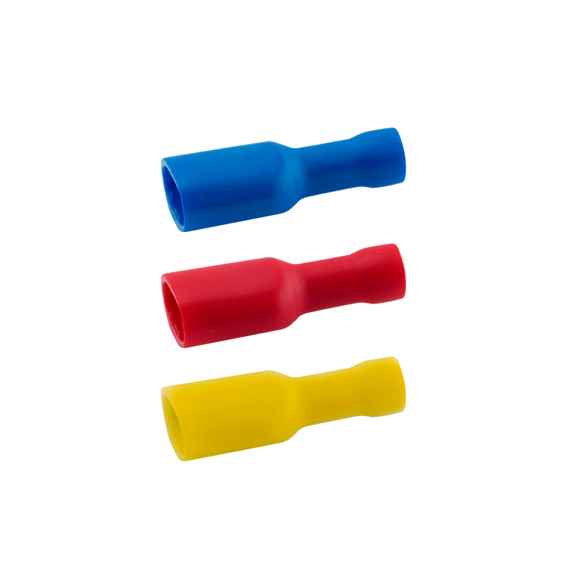 Distribuidor terminal faston aislado hembra rojo1.5/6.3, azul 2.5/6.3,  amarillo 6/6.3